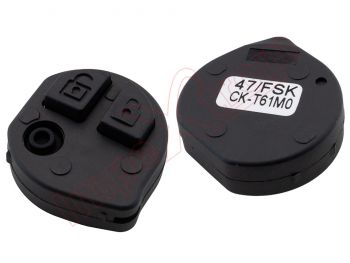 Producto Genérico - Telemando de 2 botones 433 Mhz FSK ID47 para Suzuki Cultus / Xcross / SX4
